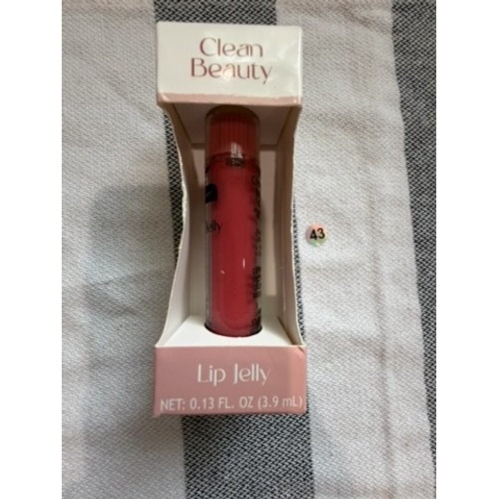 Clean Beauty Lip Jelly High Shine Hydrating Lip Gloss Pink 0.13 fl oz 3.9 ml NEW